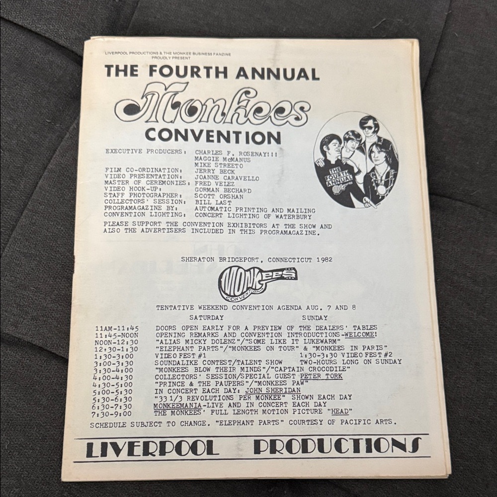 The Monkees Convention Program-1982